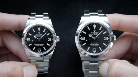 rolex explorer 40mm wrist|rolex explorer 36mm vs 40mm.